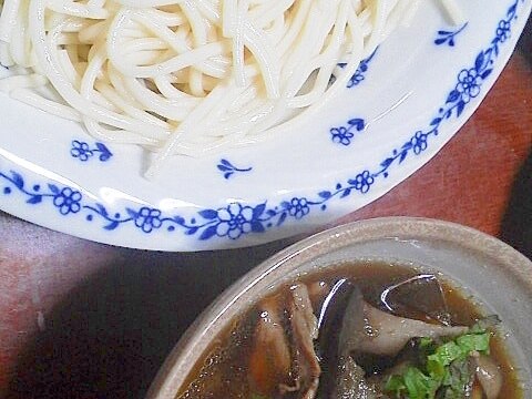 豚肉と茄子の付け汁うどん